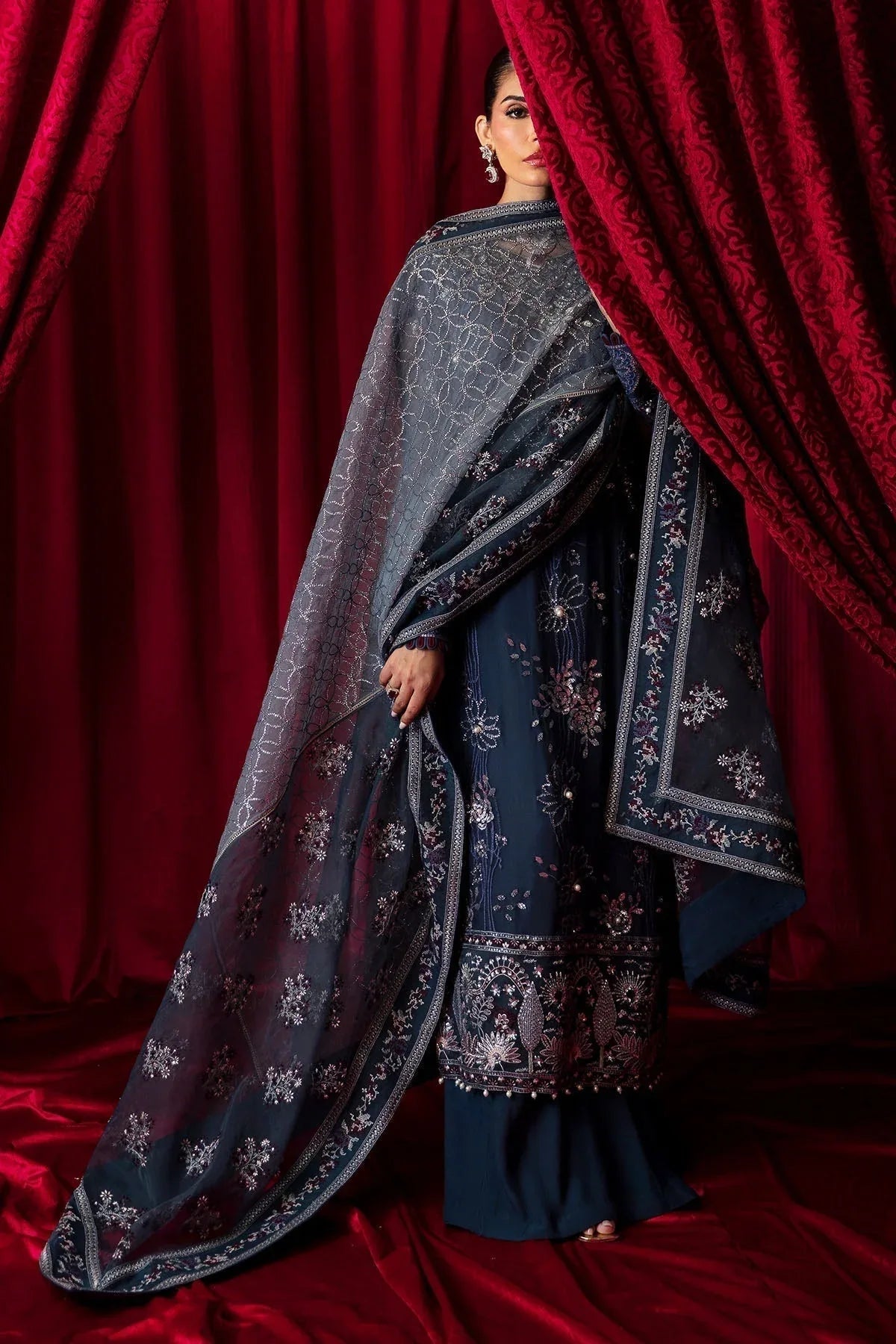 Nureh | Elanora Formal 24 | NEL-52-Cielle - Aqsa Fabrics