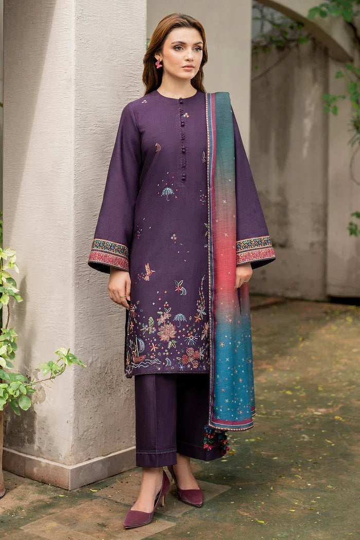 Jazmin | Winter Edition 24 | KHADDAR UW-0050 - Aqsa Fabrics