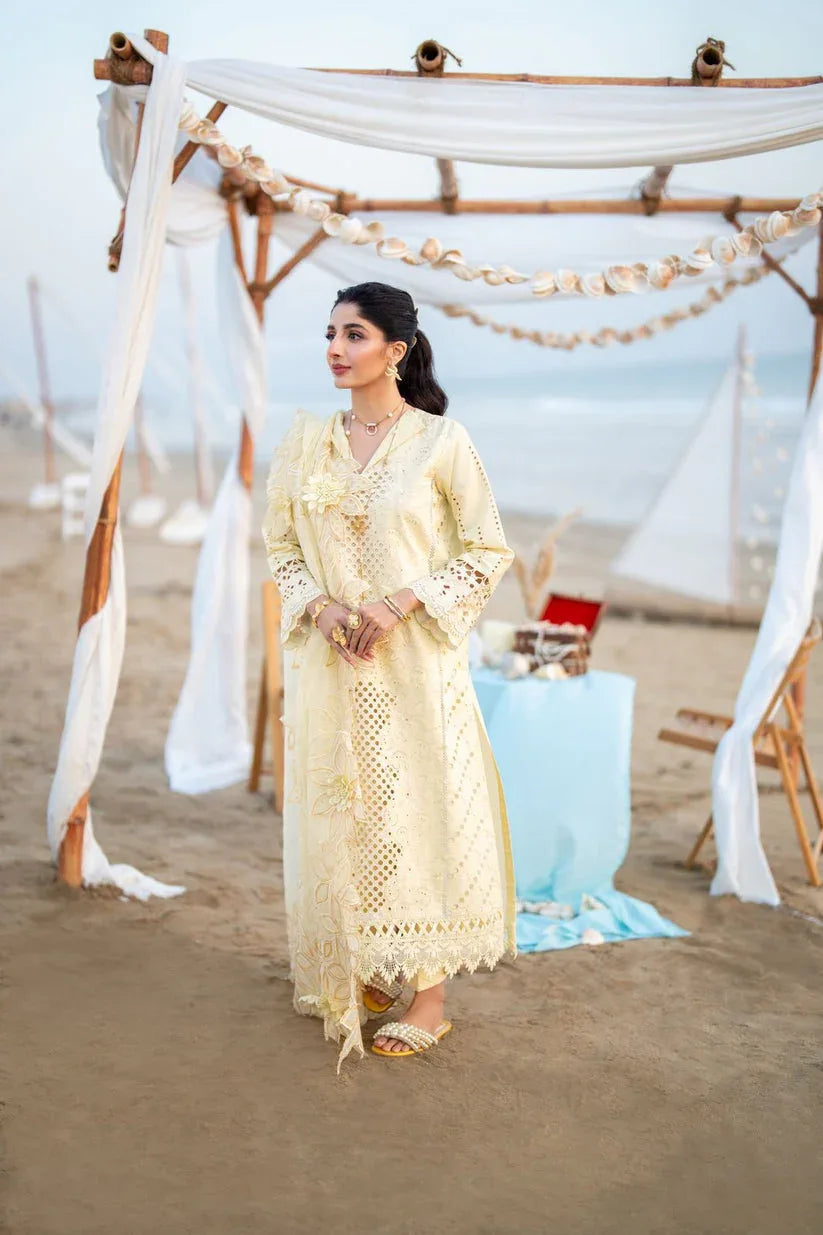Aabyaan | Saagar Luxury Lawn 25 | SOFINA (AS-07) - Aqsa Fabrics