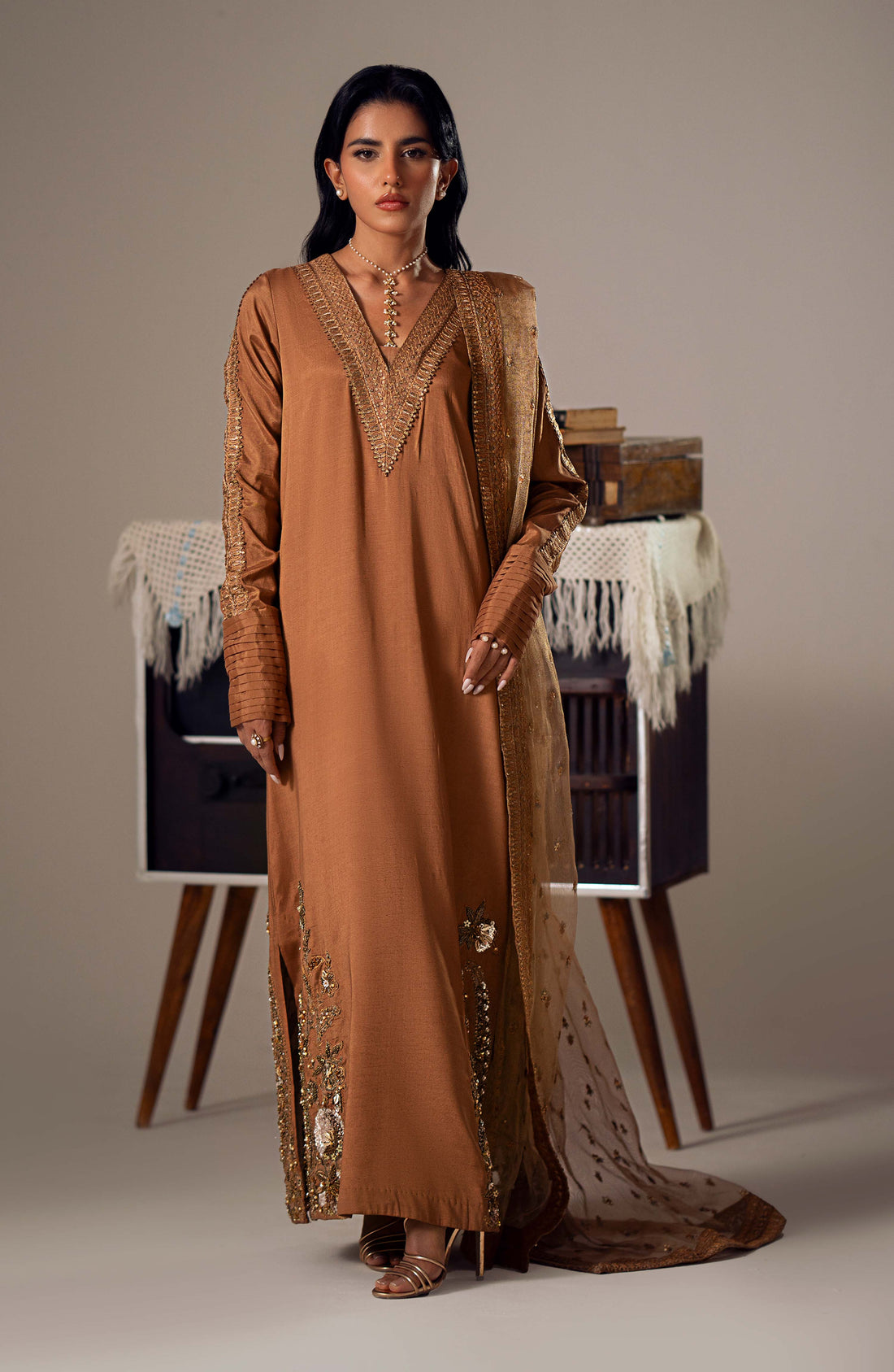 Maryum N Maria | Dastan Formals | ZARIA - MS40019 - Aqsa Fabrics
