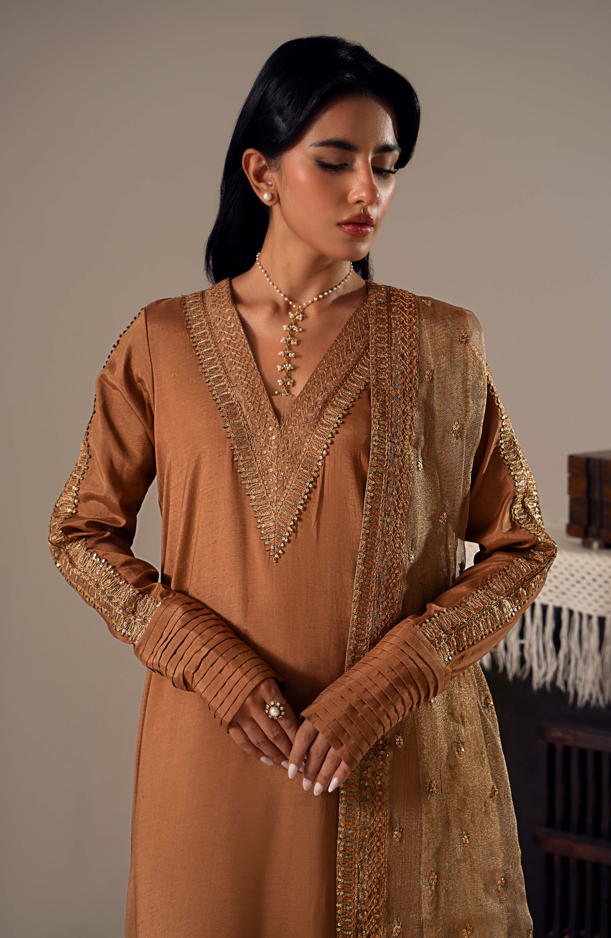 Maryum N Maria | Dastan Formals | ZARIA - MS40019 - Aqsa Fabrics