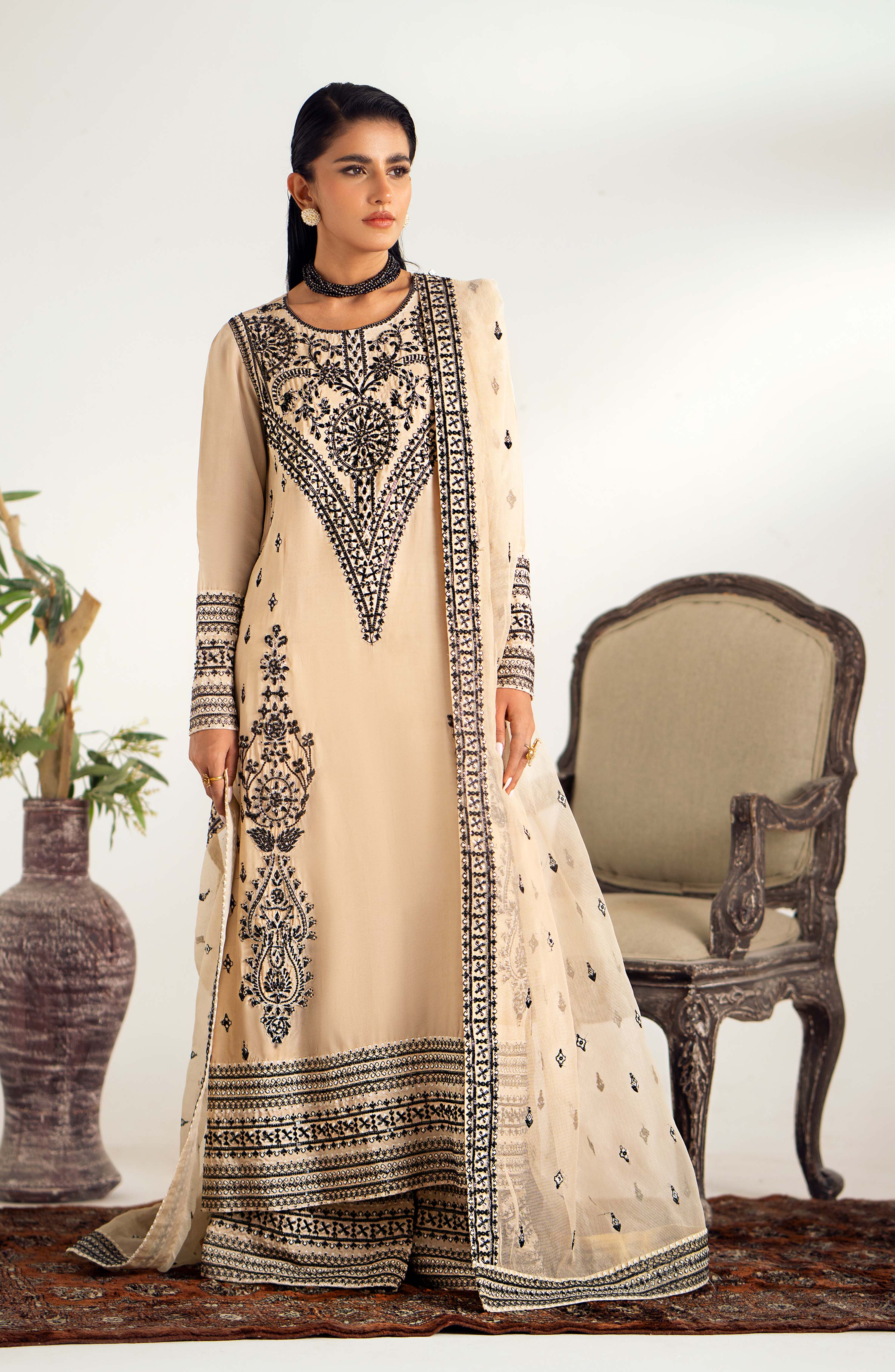 Maryum N Maria | Dastan Formals | DEYA - MS40022 - Aqsa Fabrics