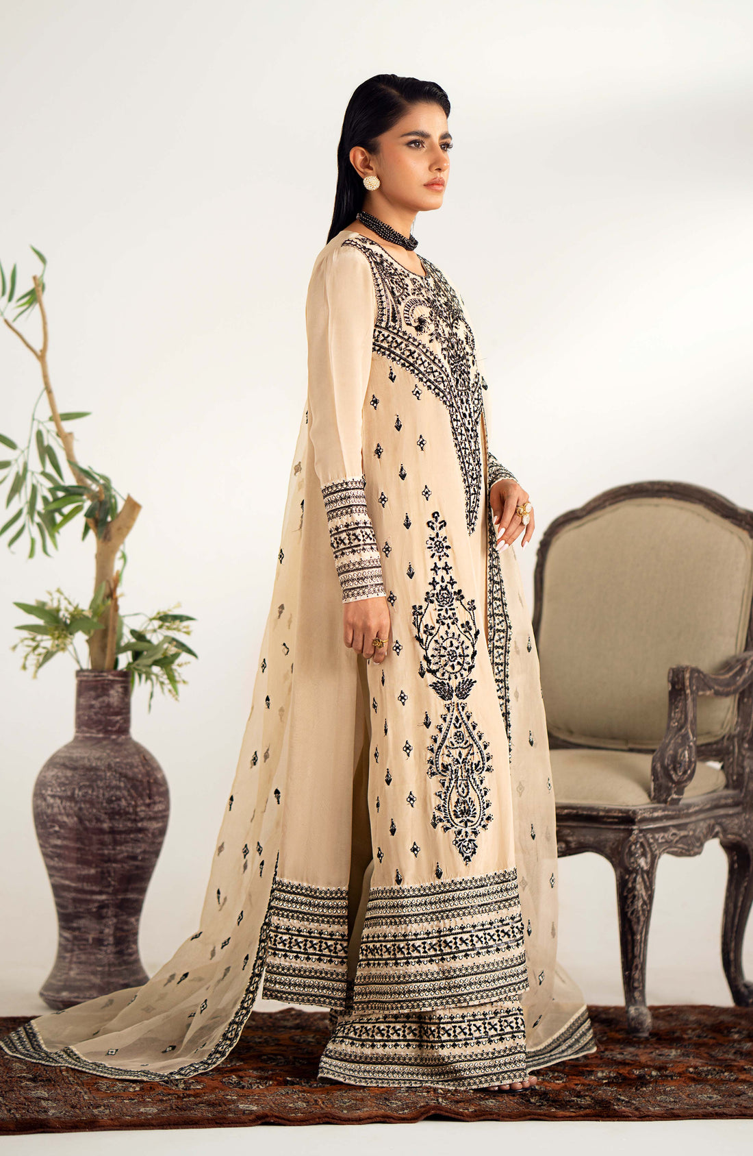 Maryum N Maria | Dastan Formals | DEYA - MS40022 - Aqsa Fabrics