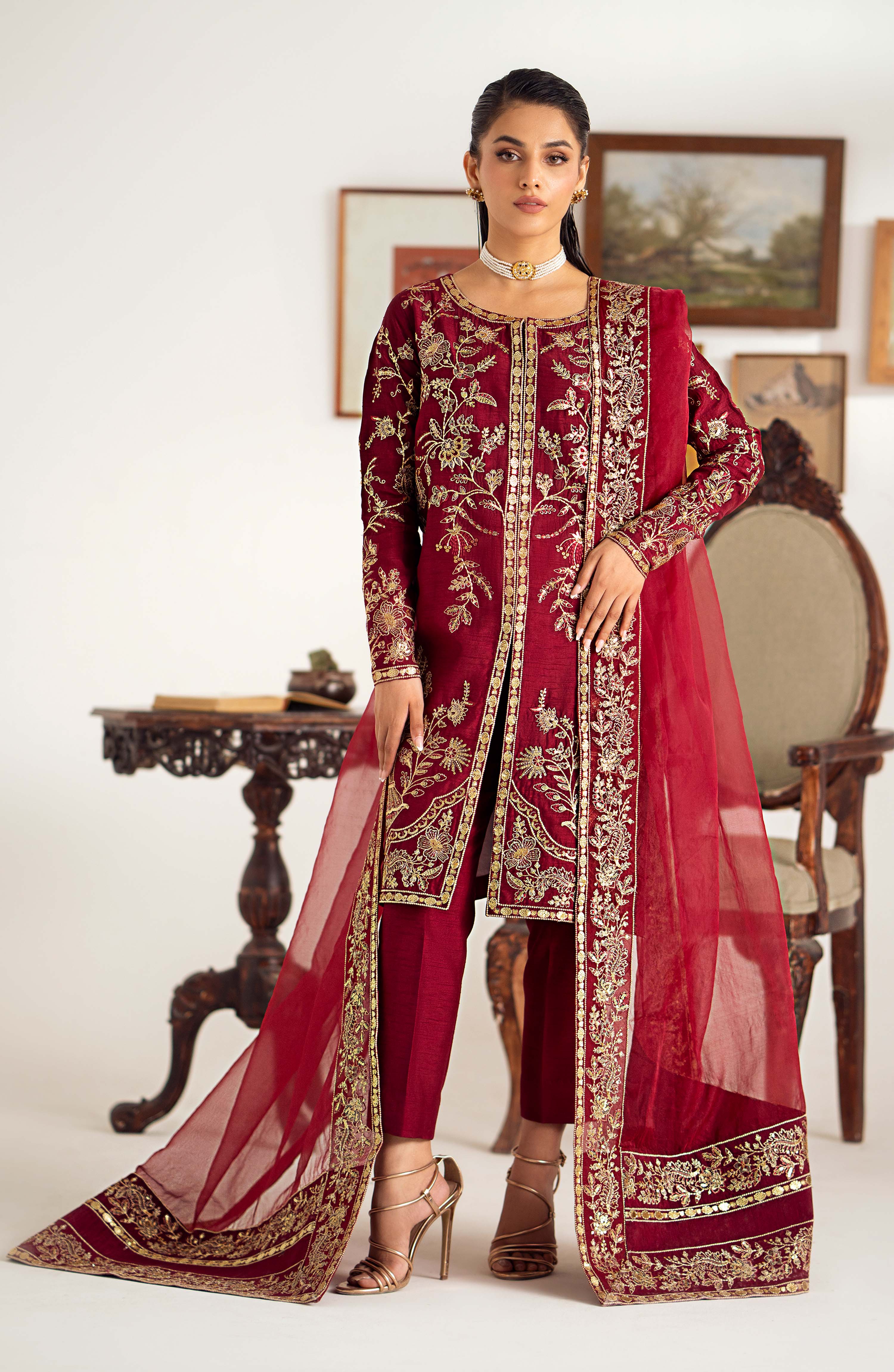 Maryum N Maria | Dastan Formals | ROSELA - MS40023 - Aqsa Fabrics