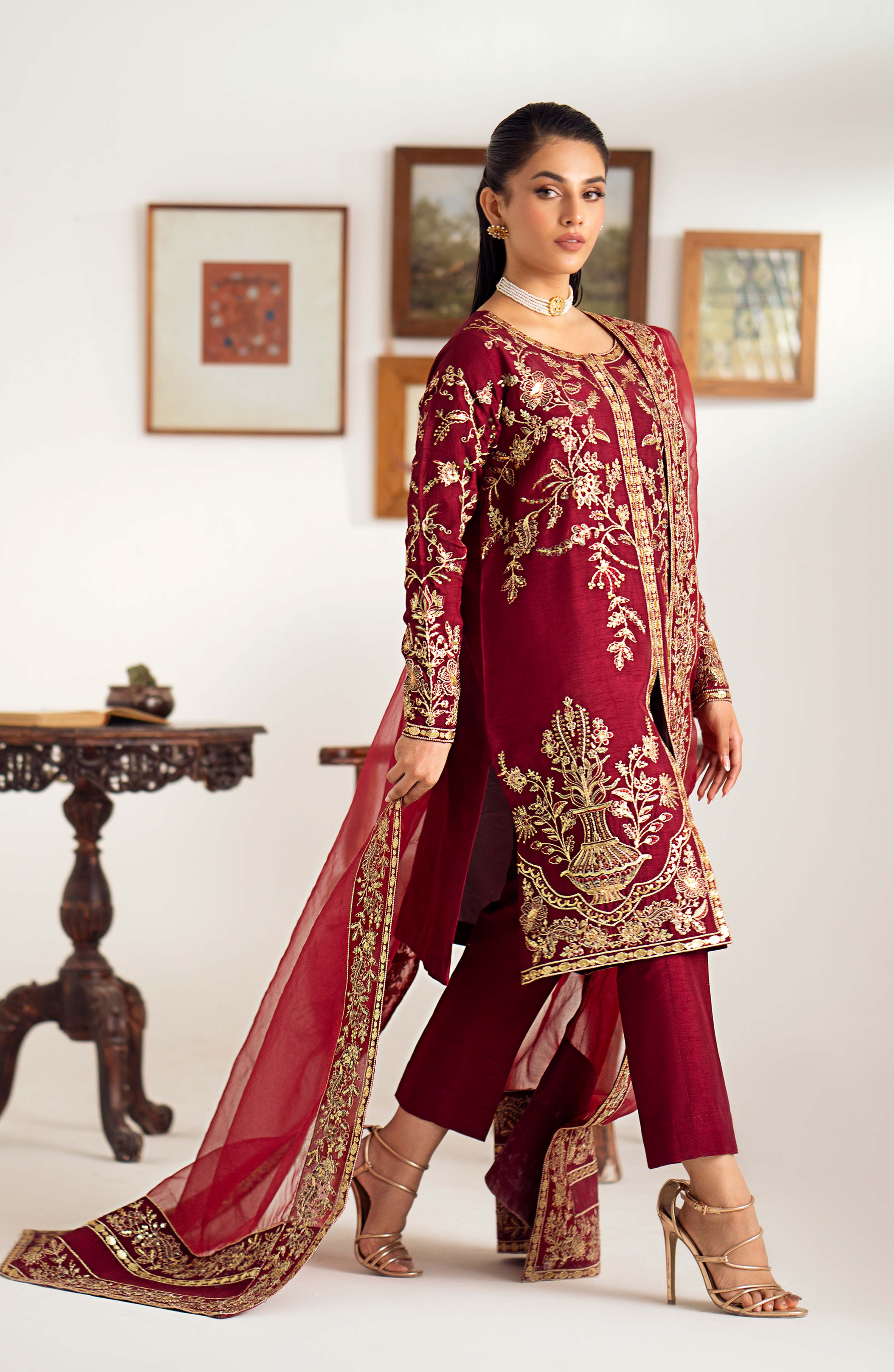 Maryum N Maria | Dastan Formals | ROSELA - MS40023 - Aqsa Fabrics
