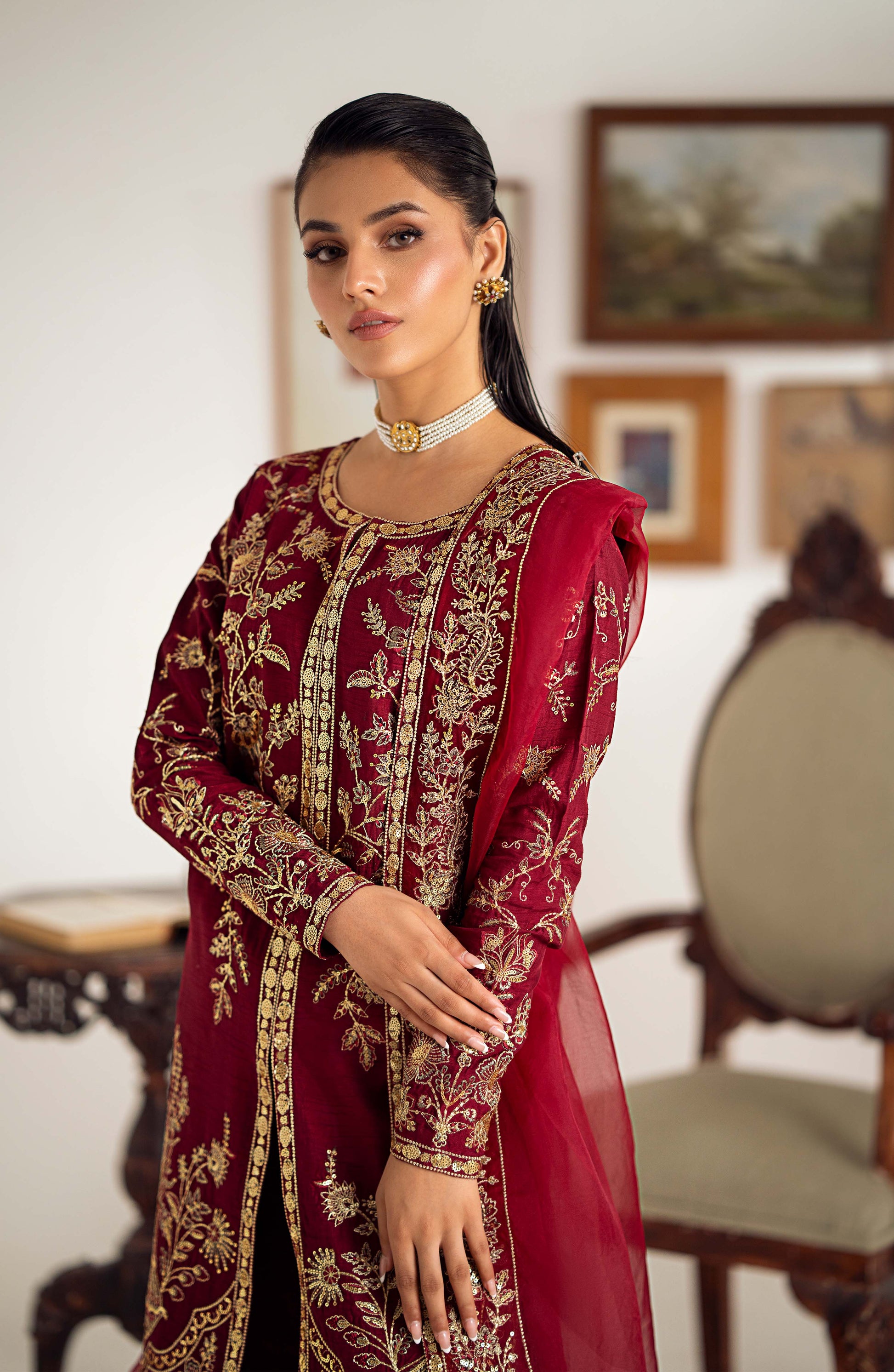 Maryum N Maria | Dastan Formals | ROSELA - MS40023 - Aqsa Fabrics