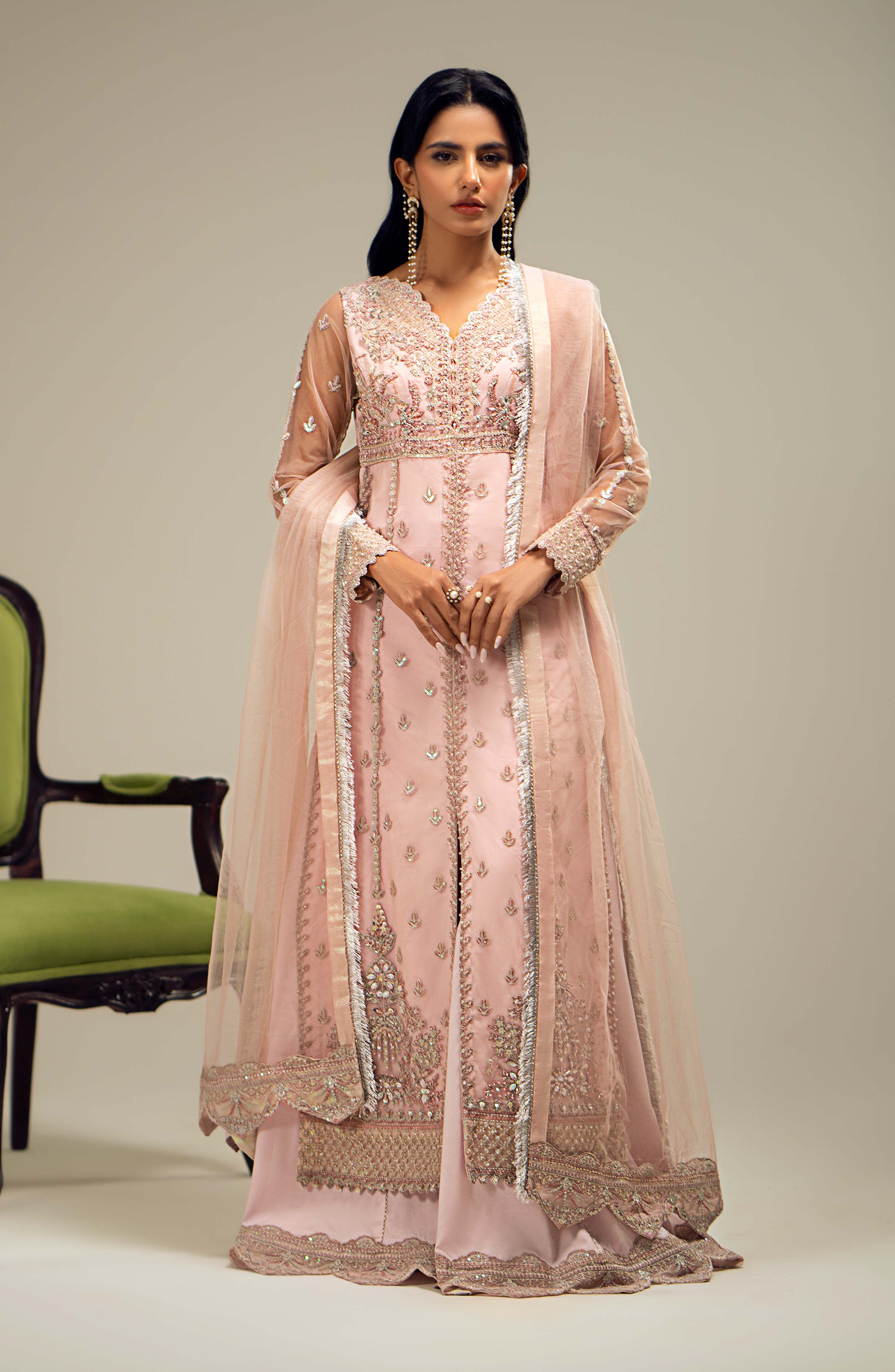 Maryum N Maria | Dastan Formals | MARA - MS40025 - Aqsa Fabrics