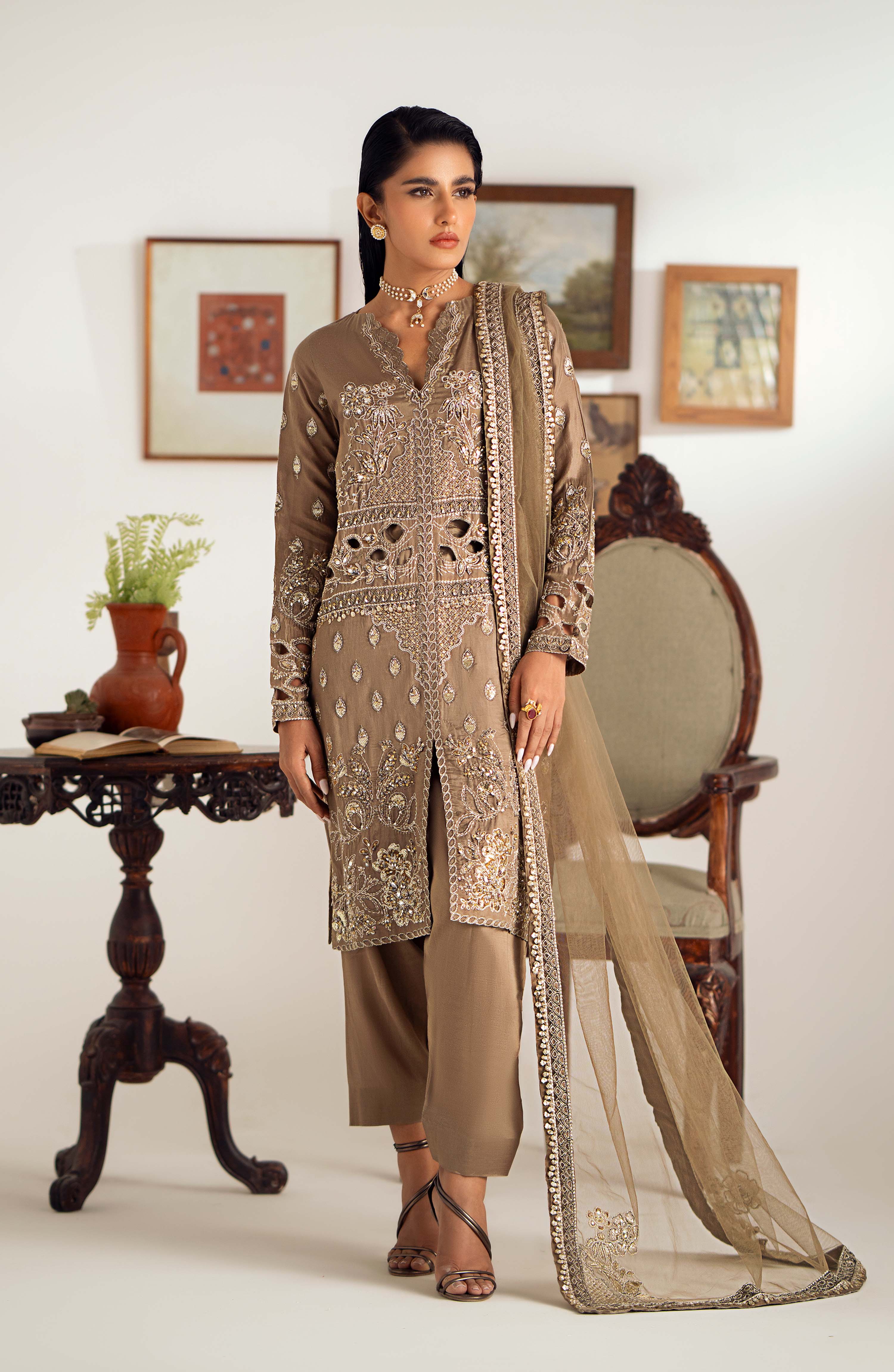Maryum N Maria | Dastan Formals | ARELA - MS40029 - Aqsa Fabrics