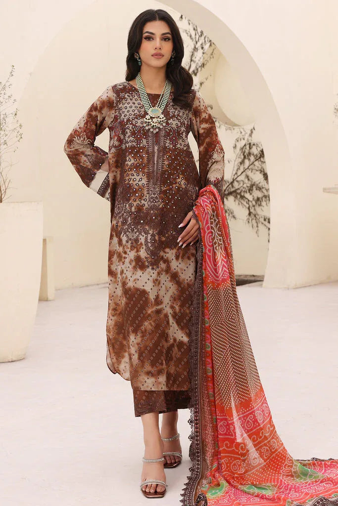Charizma | Naranji Embroidered Lawn 24 | CN4-008 - Aqsa Fabrics