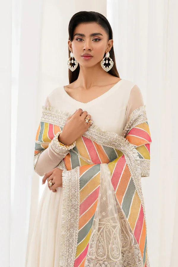 Baroque | Luxury Pret 25 | EMBROIDERED CHIFFON PR-1098 - Aqsa Fabrics