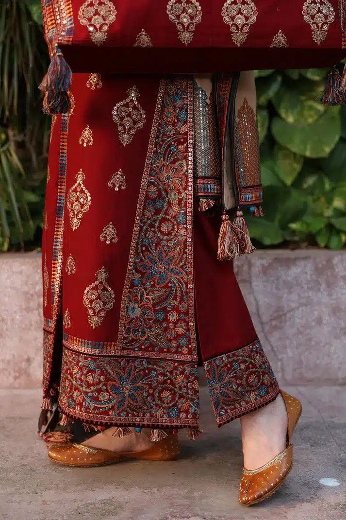 Jazmin | Dastaan Luxury Winter 23 | DW23-D1 - Aqsa Fabrics