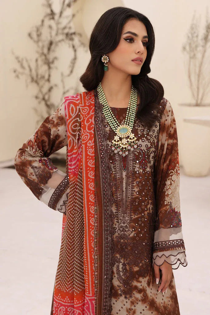 Charizma | Naranji Embroidered Lawn 24 | CN4-008 - Aqsa Fabrics