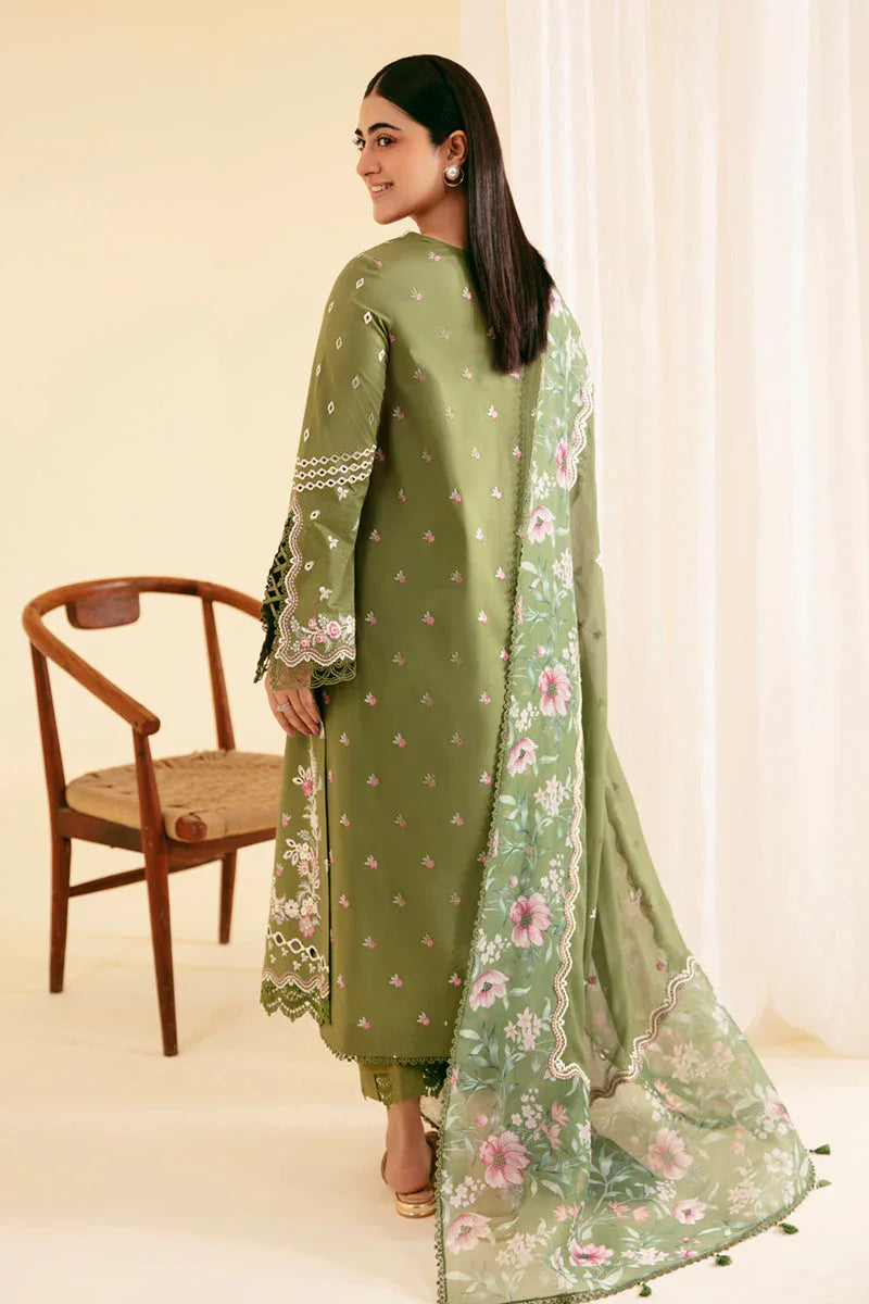 Qalamkar | Qlinekari Luxury Lawn | SQ-14 SEMAL - Aqsa Fabrics