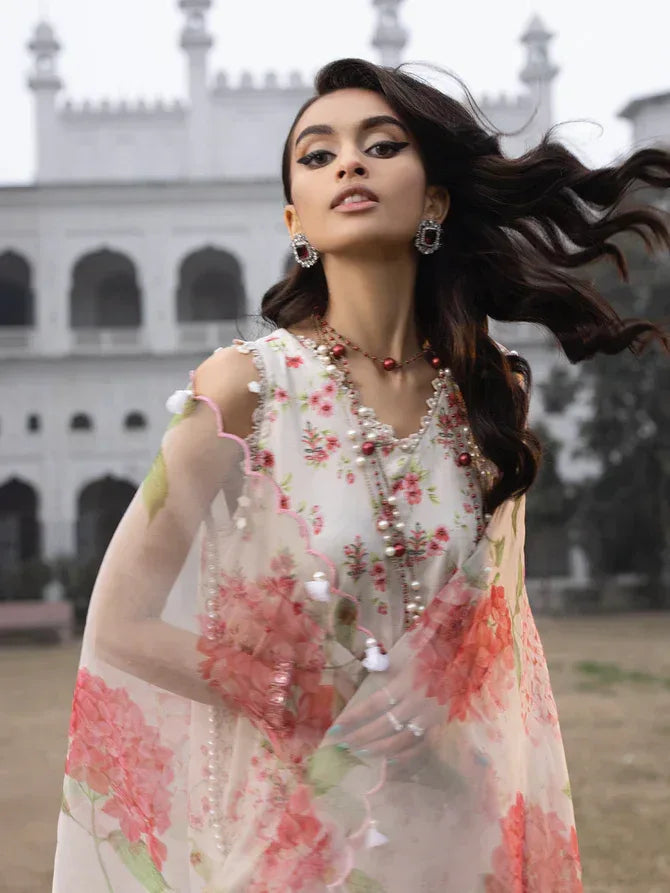 Faiza Faisal | Maya Luxury Lawn | Sandra - Aqsa Fabrics