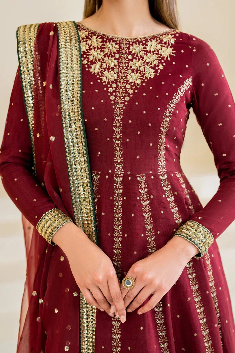 Jazmin | Formals Collection | Raw Silk UR-7018 - Aqsa Fabrics