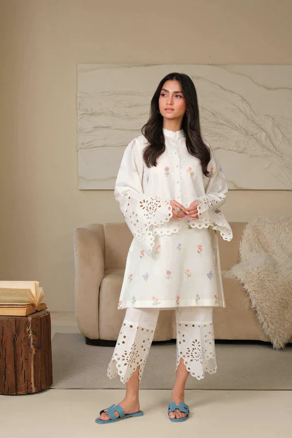 Noor by Saadia Asad | Noor Pret 25 | D7 - Pristine Flora - Aqsa Fabrics