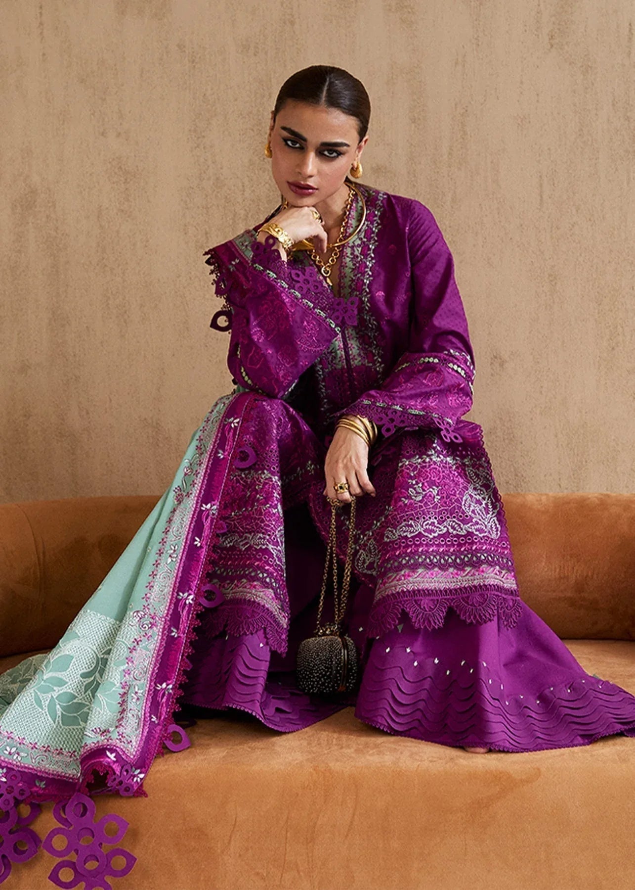 Suffuse | Luxury Lawn 25 | OIRA - Aqsa Fabrics