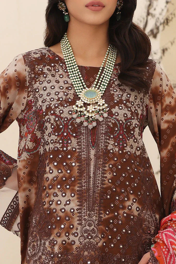 Charizma | Naranji Embroidered Lawn 24 | CN4-008 - Aqsa Fabrics