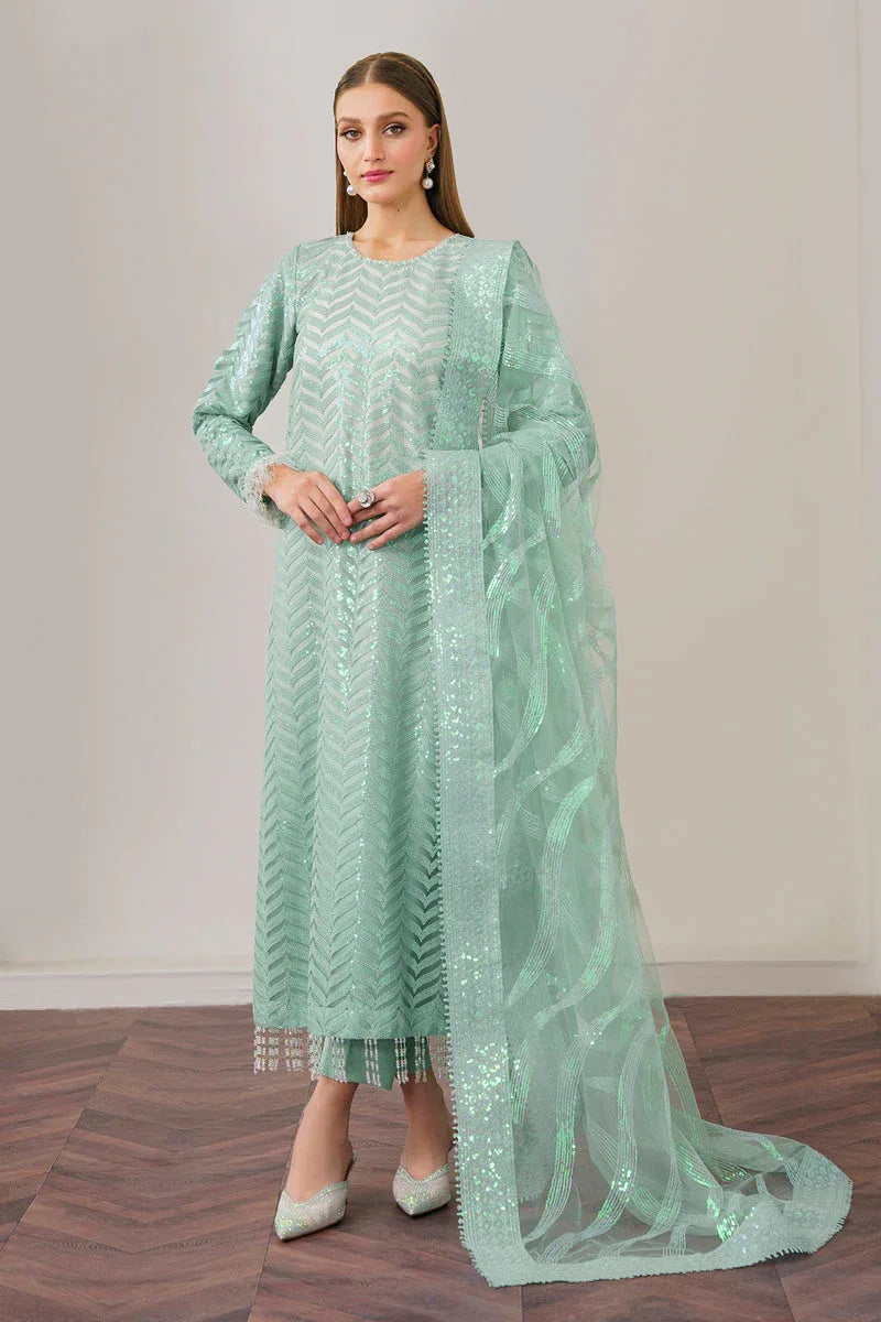 Baroque | Formal Collection | NET UF-517 - Aqsa Fabrics
