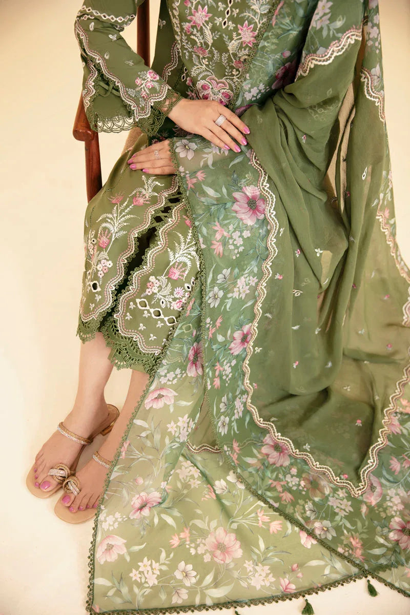 Qalamkar | Qlinekari Luxury Lawn | SQ-14 SEMAL - Aqsa Fabrics