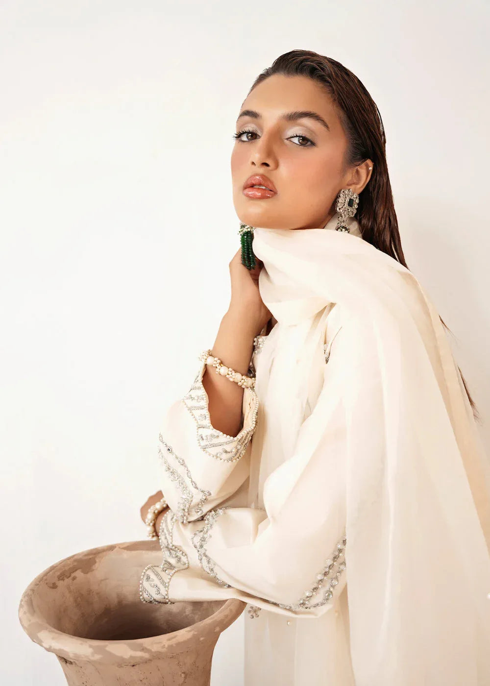 Dastoor | Euphoria Luxury Pret 24 | Pearl - Aqsa Fabrics