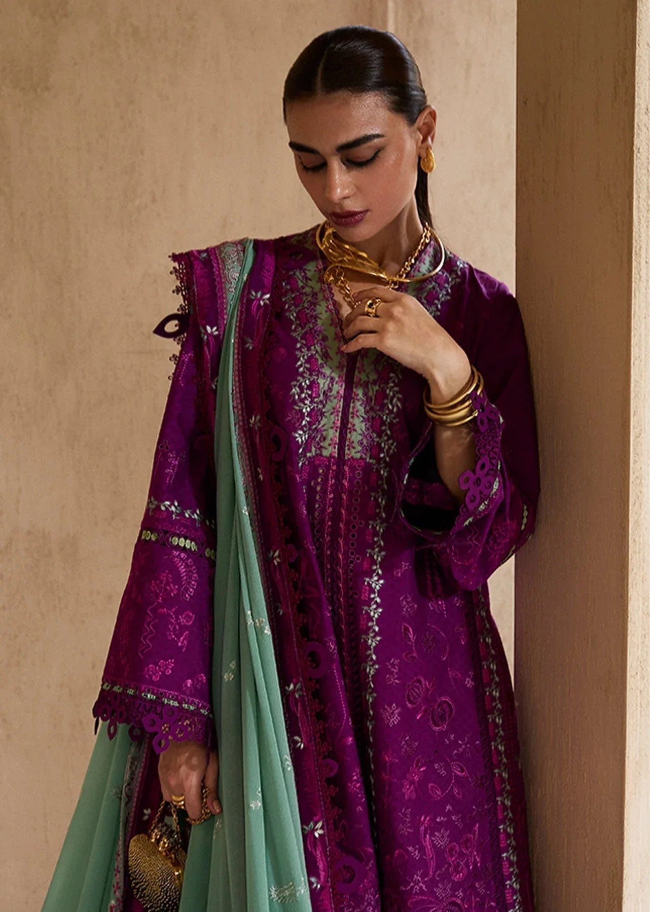 Suffuse | Luxury Lawn 25 | OIRA - Aqsa Fabrics