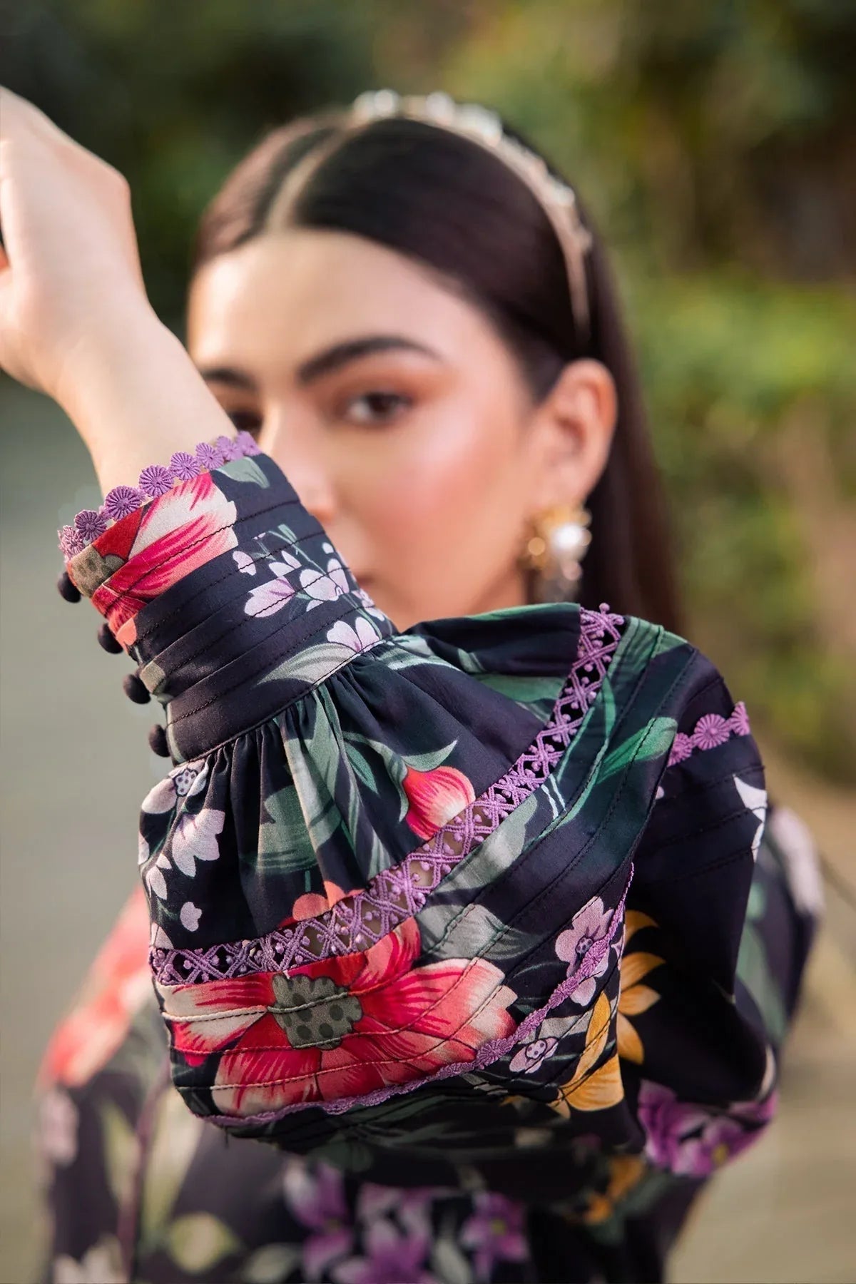 Alizeh | Sheen Lawn Prints 24 | VIOLA - Aqsa Fabrics