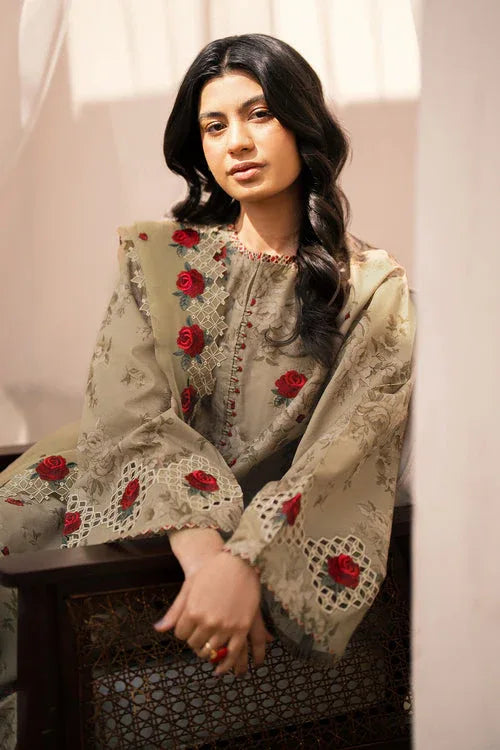 Baroque | Luxury Pret 24 | LAWN UF-594 - Aqsa Fabrics