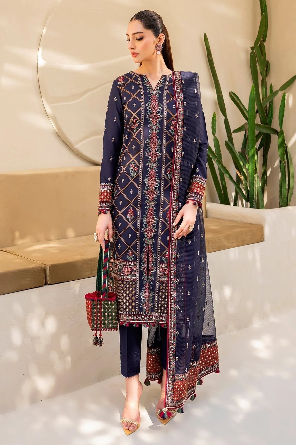 Jazmin | Irish Lawn SS 24 | D6 - Aqsa Fabrics