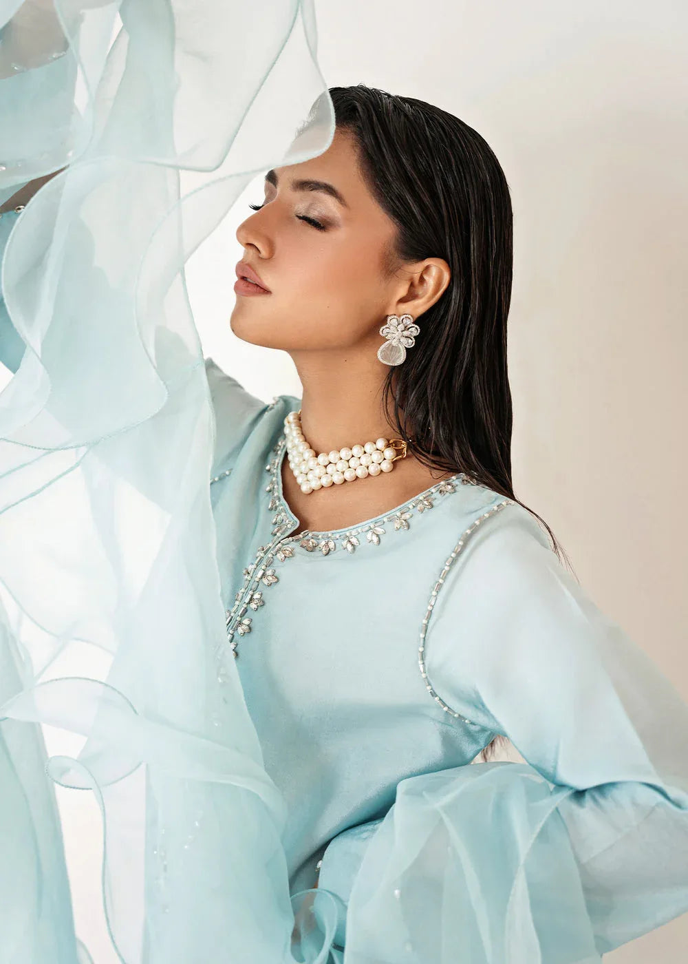 Dastoor | Euphoria Luxury Pret 24 | Misty - Aqsa Fabrics
