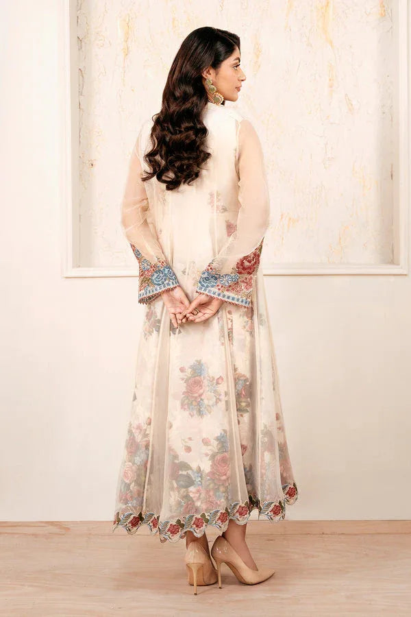 Baroque | Luxury Pret 25 | EMBROIDERED CHIFFON PR-1053 - Aqsa Fabrics