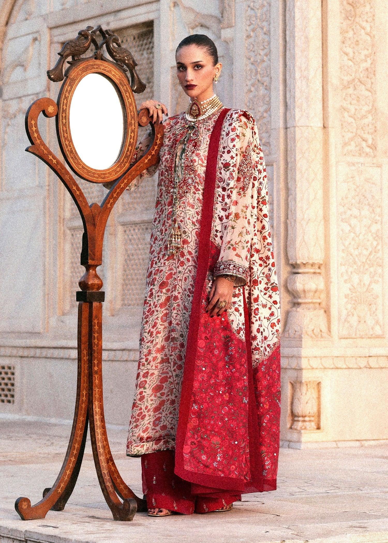 Hussain Rehar | Luxury Pret AW 25 | Ivoria - Aqsa Fabrics
