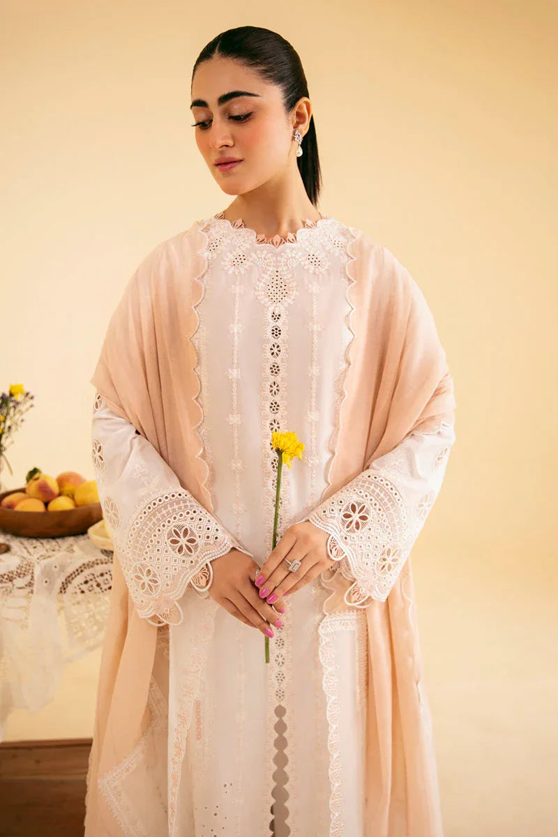 Qalamkar | Qlinekari Luxury Lawn | SQ-07 CARMIN - Aqsa Fabrics