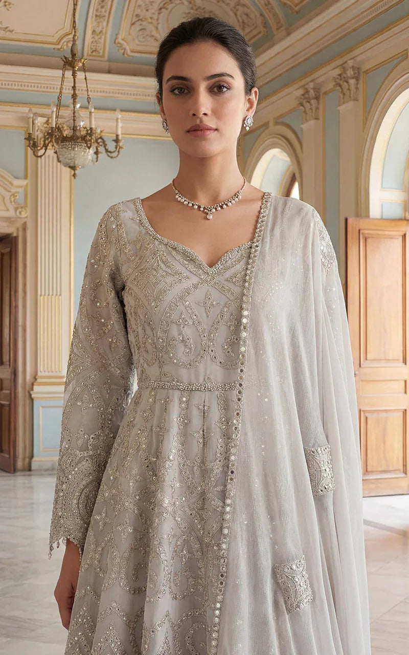 Ivory Lumière Mirror Gown