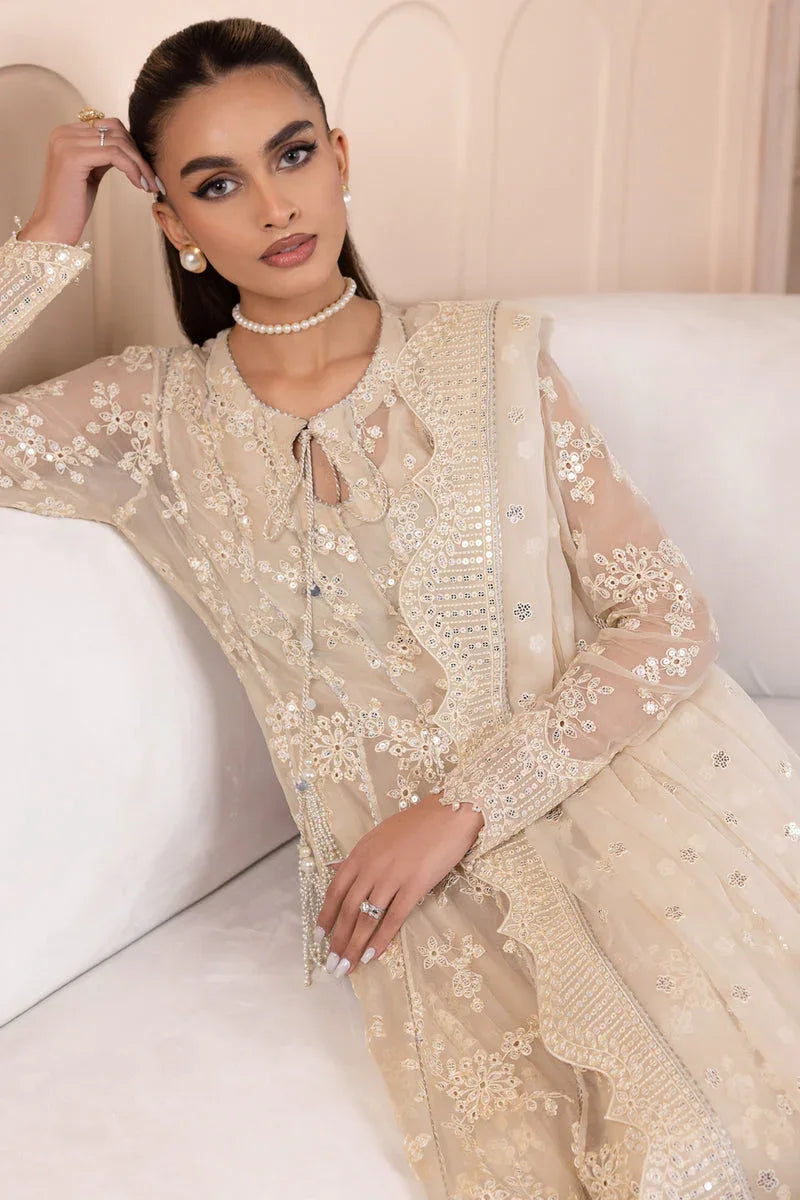 Jazmin | Formals Collection | CHIFFON UC-3044 - Aqsa Fabrics