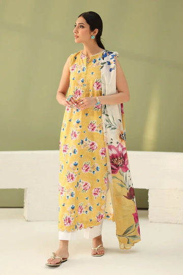 Baroque | Eid Printique | EMBROIDERED PRINTED LAWN UF-4182 - Aqsa Fabrics