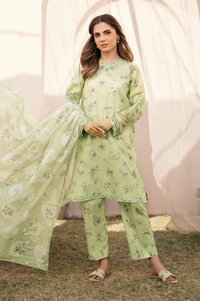 Baroque | Luxury Pret 24 | LAWN UF-595 - Aqsa Fabrics