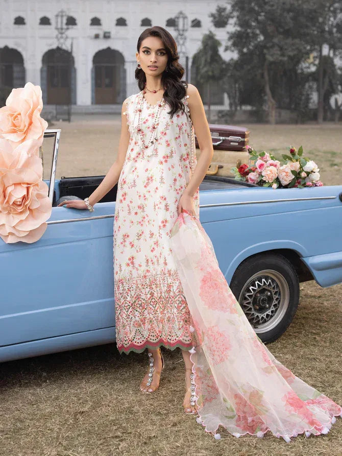 Faiza Faisal | Maya Luxury Lawn | Sandra - Aqsa Fabrics