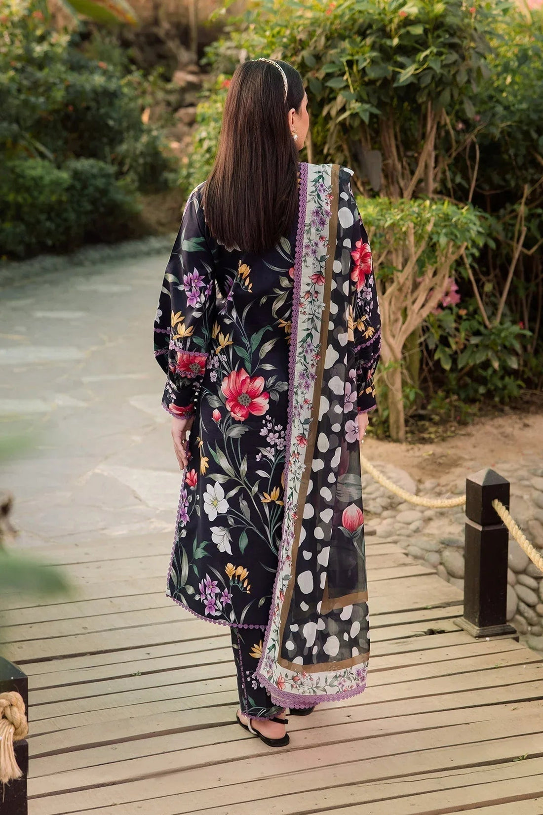 Alizeh | Sheen Lawn Prints 24 | VIOLA - Aqsa Fabrics