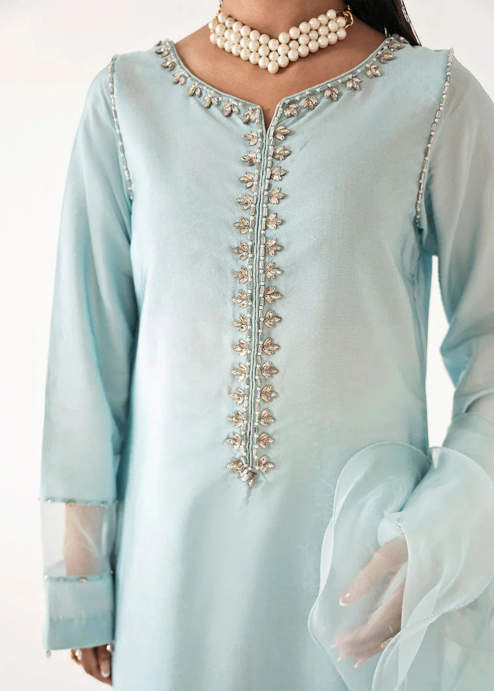 Dastoor | Euphoria Luxury Pret 24 | Misty - Aqsa Fabrics