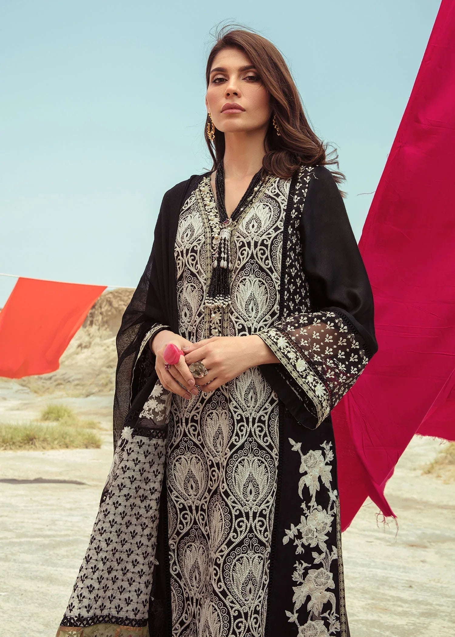 Saira Shakira | Luxury Pret | Black Beauty - Aqsa Fabrics