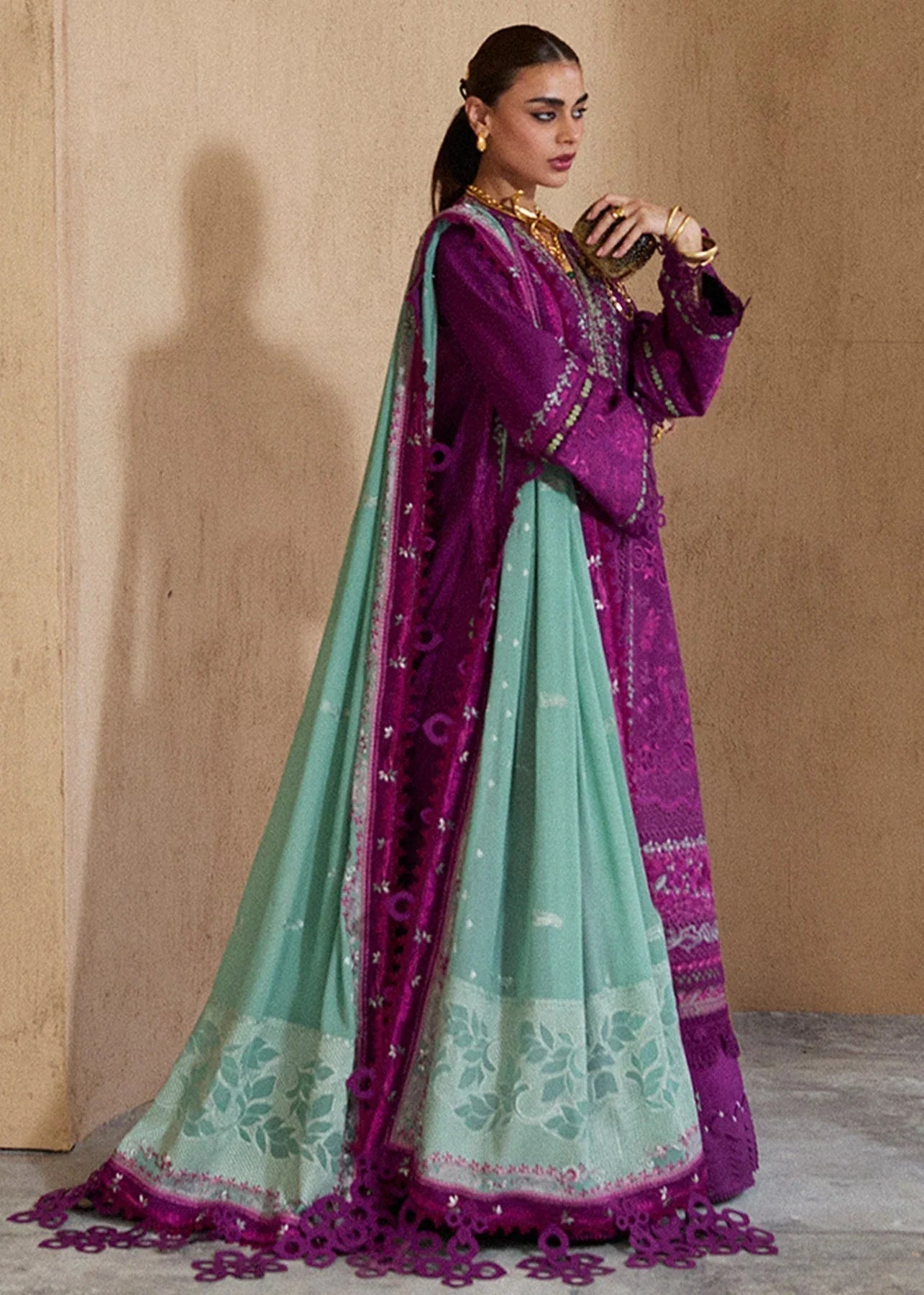 Suffuse | Luxury Lawn 25 | OIRA - Aqsa Fabrics