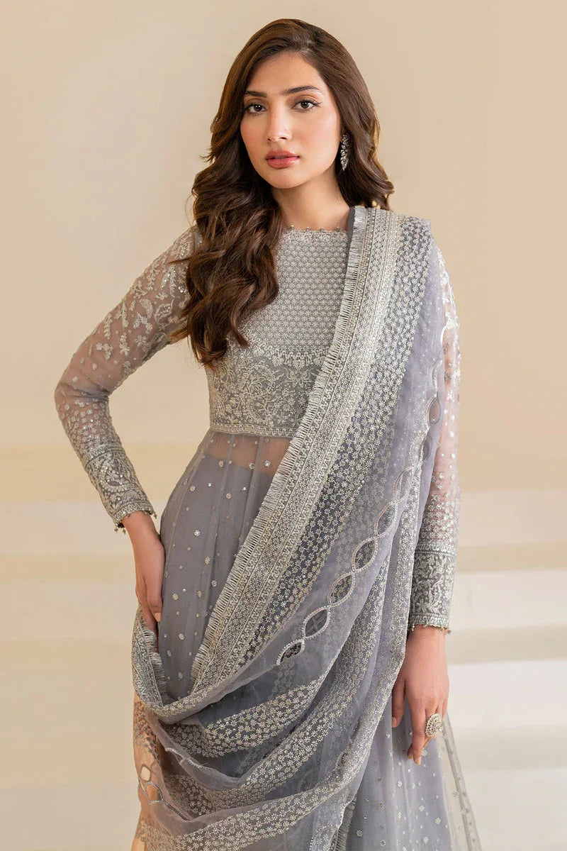 Jazmin | Formals Collection | CHIFFON UC-3046 - Aqsa Fabrics