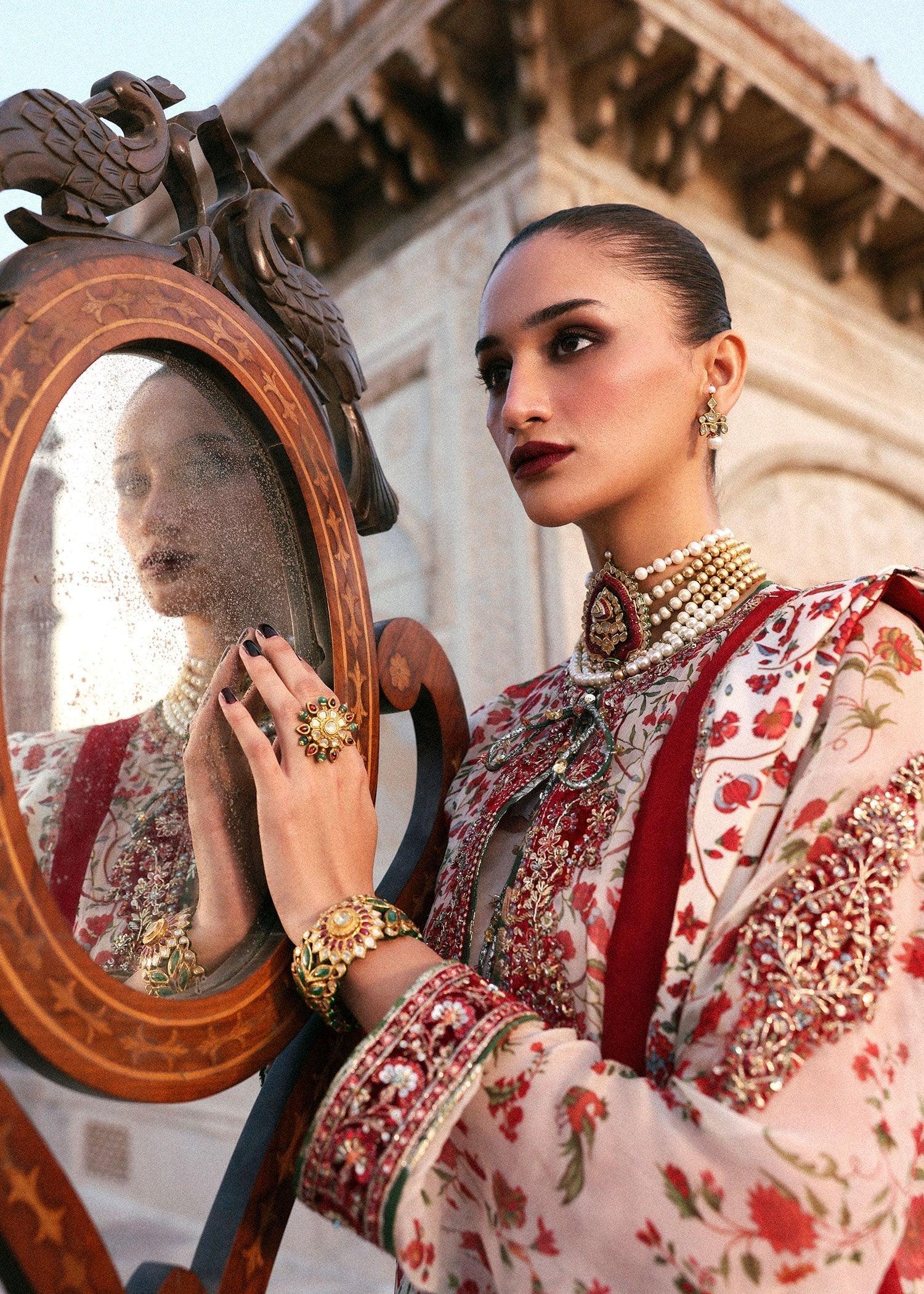 Hussain Rehar | Luxury Pret AW 25 | Ivoria - Aqsa Fabrics
