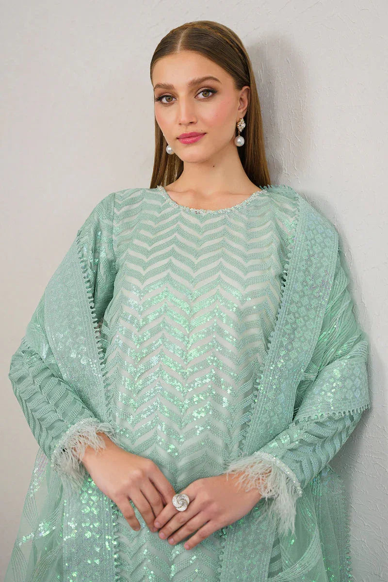 Baroque | Formal Collection | NET UF-517 - Aqsa Fabrics