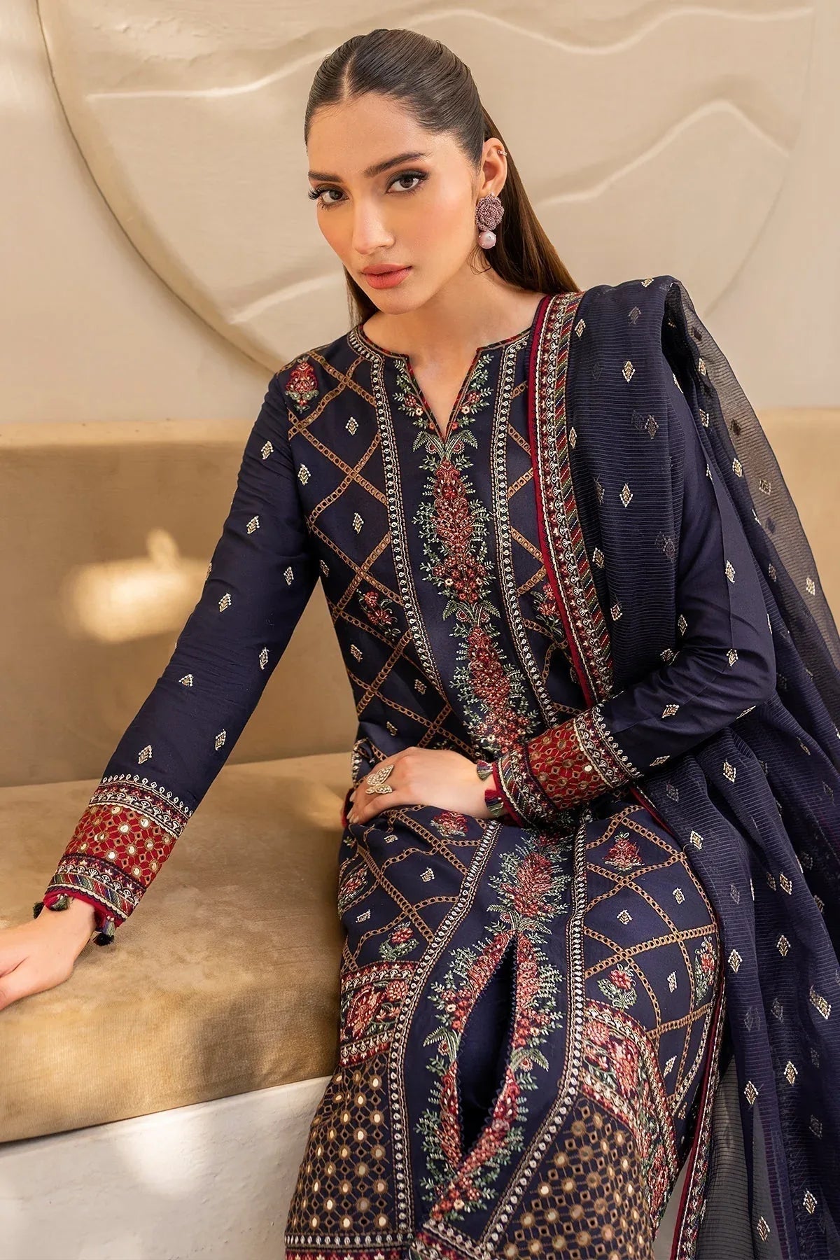Jazmin | Irish Lawn SS 24 | D6 - Aqsa Fabrics