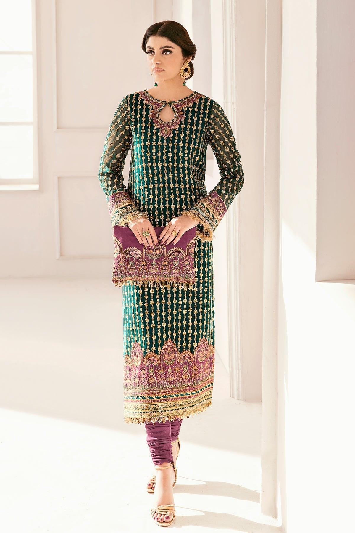 EMBROIDERED CHIFFON CH11-06 STITCHED