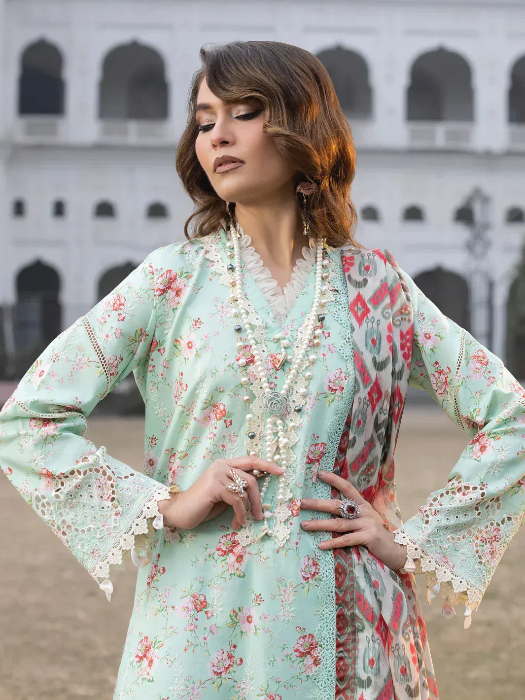 Faiza Faisal | Maya Luxury Lawn | Julia - Aqsa Fabrics