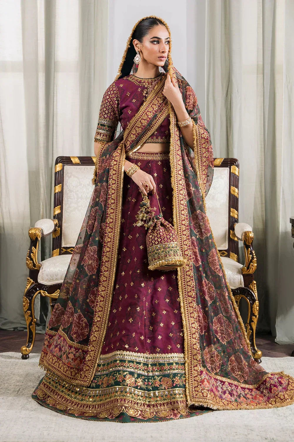 Baroque | Chantelle Embroidered Collection | CH12-03 - Aqsa Fabrics