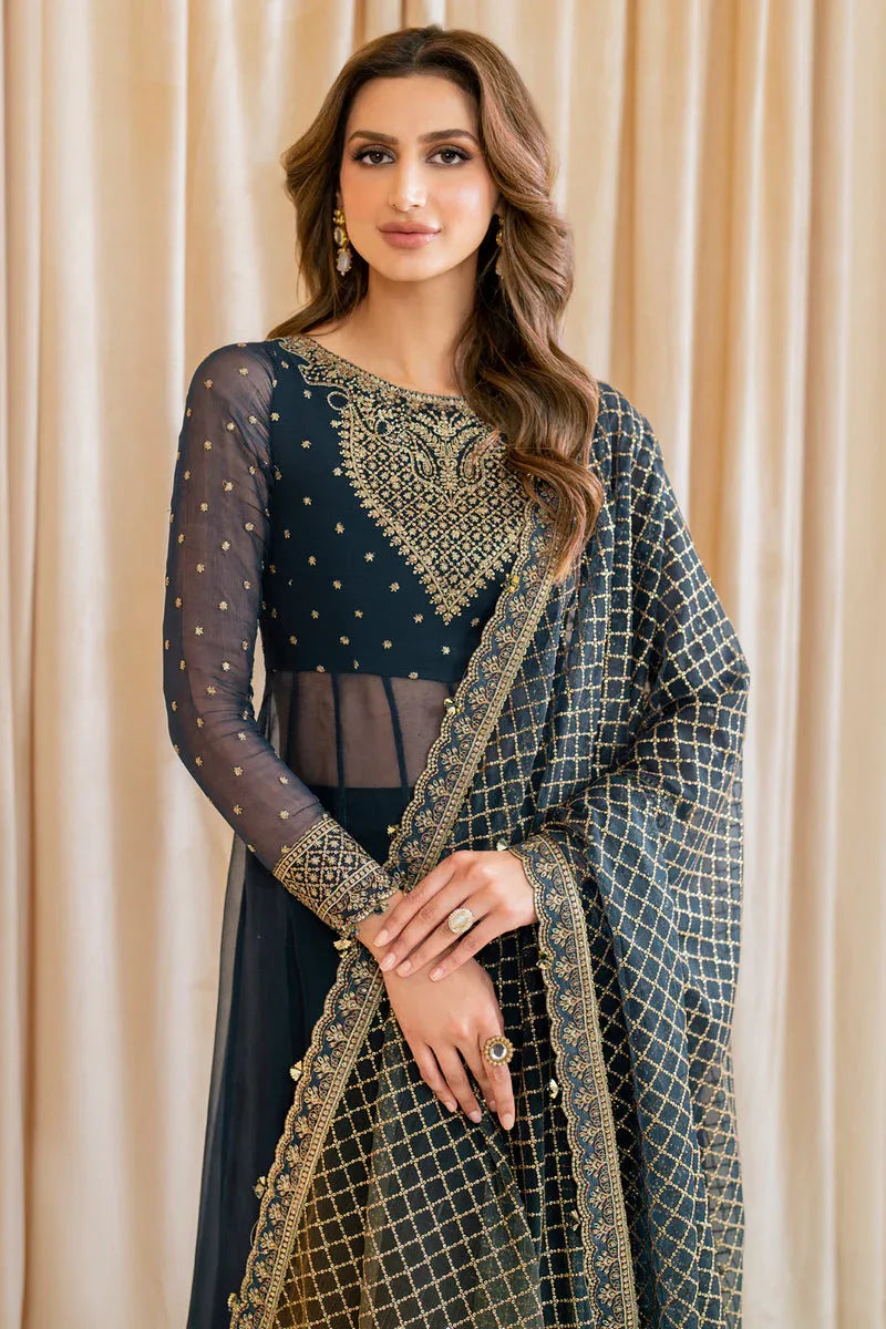Jazmin | Formals Collection | CHIFFON UC-3047 - Aqsa Fabrics